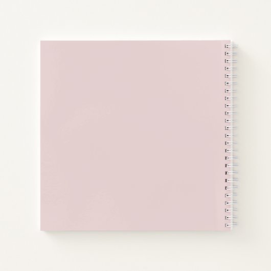 Fett-Text | Ihr Name in Rosa Notizblock (Rückseite)