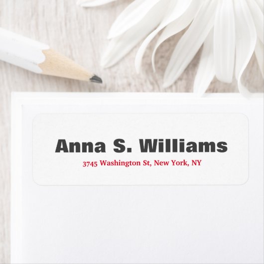 Fett Text Legible Classical Elegante Grau Red Whit (Insitu)