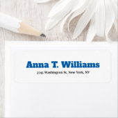 Fett Text Legible klassische Elegant Blau & Weiß (Insitu)