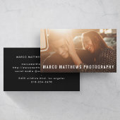 Fett Text-Minimal-Fotograf Visitenkarte
