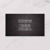 Fett Text Political Scientist Business Card Visitenkarte (Rückseite)