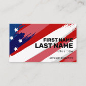 Fett Text-US-Flag-Wahlkampfkarte Visitenkarte (Vorderseite)