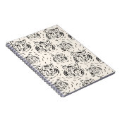 Fett-Tigerdesign Notizblock (Rechte Seite)