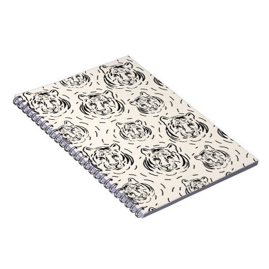 Fett-Tigerdesign Notizblock (Rechte Seite)