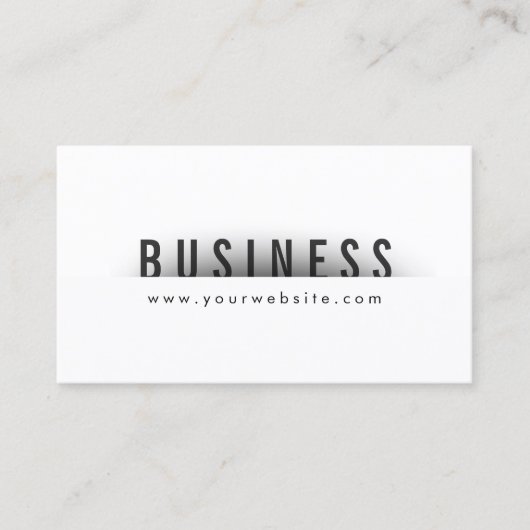 Fett Title Minimal Web Design Business Card Visitenkarte (Vorderseite)