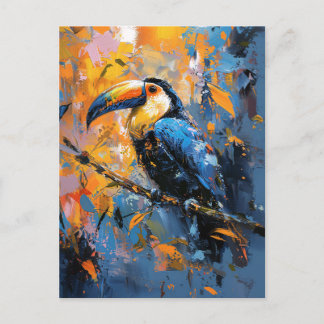 Fett-Toucan-Ölgemälde Postkarte