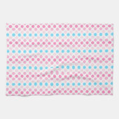 Fett transfeminine Flag-Punkte Geschirrtuch (Horizontal)