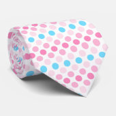 Fett transfeminine Flag-Punkte Krawatte (Gerollt)