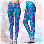 Fett türkis lila rosa Glitzer Konfetti aquamarin Leggings<br><div class="desc">Seien Sie ein Trendsetter in diesen super atemberaubenden Leggings von funkelnd, Imitaten Glitzer türkisblau, lila, rosa Konfetti Punkte auf einem aquamarinen blauen Hintergrund! Trainieren, Aufträge ausführen oder einfach aushängen. So einzigartig, werden Sie sich nie um irgendwelche Copycats sorgen müssen! Fügen Sie ein solides schwarzes Oberteil hinzu, um das Beste aus...</div>