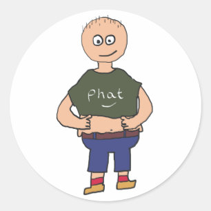 Fett Typ 2 Runder Aufkleber