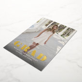 Fett Typ Abschluss Vollständiges Foto Folieneinladung (Gedreht)