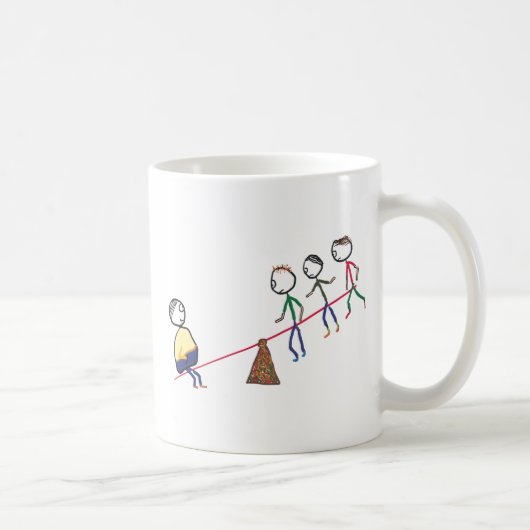 Fett-Typ auf Seesaw Kaffeetasse (Rechts)