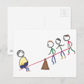Fett-Typ auf Seesaw Postkarte (Vorne/Hinten)