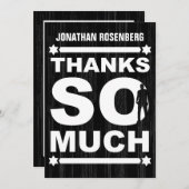 Fett Typ Bar Mitzvah Vielen Dank, dass die Karte s (Vorne/Hinten)