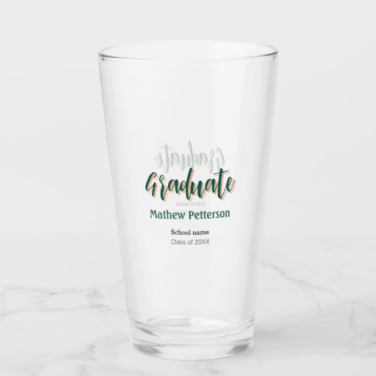 Fett-Typ einfache schwarze Klasse moderne Abschlus Glas (Vorderseite)