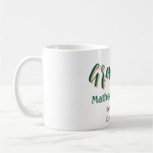 Fett-Typ einfache schwarze Klasse moderne Abschlus Kaffeetasse (Links)