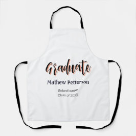 Fett-Typ einfache schwarze Klasse moderne Abschlus Schürze