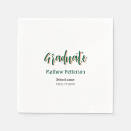 Fett-Typ einfache schwarze Klasse moderne Abschlus Serviette