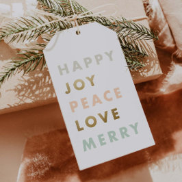 Fett Type Holiday Geschenkanhänger