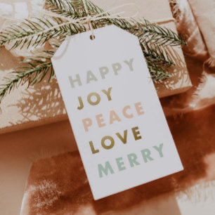 Fett Type Holiday Geschenkanhänger