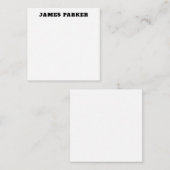 Fett Typografie Anspruchsvolles Klassisches Einfac Mitteilungskarte (Vorne/Hinten)