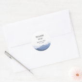 Fett Typografie Blue Mountain Wedding Sticker (Umschlag)