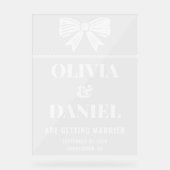 Fett Typografie-Eintritt Acrylschild (Vorderseite)