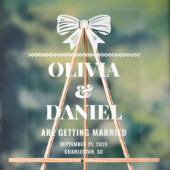 Fett Typografie-Eintritt Acrylschild (Neutral)