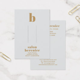 Fett Typografie Gold Monogram Haar Clips Display