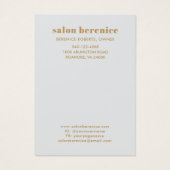 Fett Typografie Gold Monogram Haar Clips Display (Rückseite)