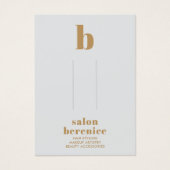 Fett Typografie Gold Monogram Haar Clips Display (Vorderseite)