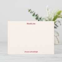 Fett Typografie Magenta Red Ivory Custom Wedding