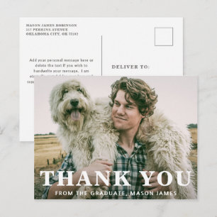 Fett Typografie Moderner Abschluss Postkarte