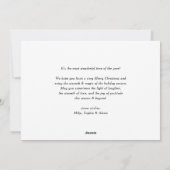 Fett Typografie Red Merry Weihnachten Foto (Rückseite)