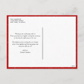 Fett Typografie Red Merry Weihnachten Foto (Rückseite)