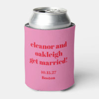 Fett Typografie rosa Moderne Hochzeit Custom