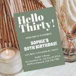 Fett Typografie Sage Green 30. Geburtstag Einladung<br><div class="desc">Bold Typografy Sage Green Modern 30. Geburtstag Einladung kühne Typografie Sage Green Modern 30. Geburtstag Party Einladung... Feine Typografie Moderne 30. Geburtstag Foto Party Einladung "Wende 30 war noch nie so chic! Machen Sie Ihren Meilenstein Geburtstag zu einem unvergesslichen Geburtstag mit unserer kühlen Typografie Sage Green Modern 30. Geburtstag Party...</div>