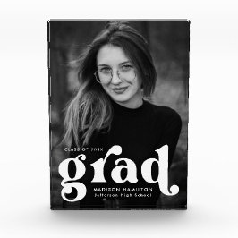 Fett Typografie Weißer Abschluss Fotoblock