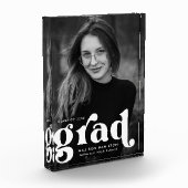 Fett Typografie Weißer Abschluss Fotoblock (Links)