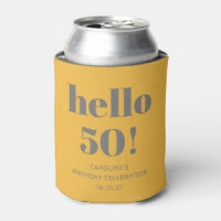 Fett Typografie Yellow Grau Moderne Geburtstagspar