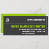 Fett-Typografisches Unternehmensereignis Einladung (Vorne/Hinten)