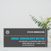 Fett-Typografisches Unternehmensereignis Einladung (Stehend Vorderseite)