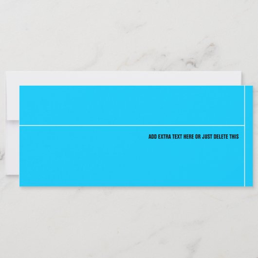 Fett-Typografisches Unternehmensereignis Einladung (Rückseite)