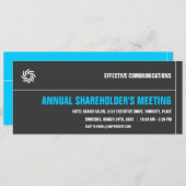 Fett-Typografisches Unternehmensereignis Einladung (Vorne/Hinten)