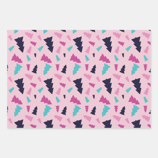 Fett ummanteltes Set von 3 Folien Geschenkpapier Set (Vorderseite 3)