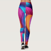 Fett- und ausdrucksstarke farbige Leggings" Leggings (Rückseite)