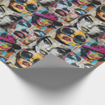 Fett- und Chic-Pop-Wrapping-Papier