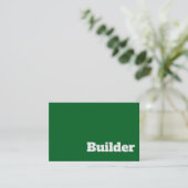 Fett- und Clear-General Builder-Design Visitenkarte (Stehend Vorderseite)
