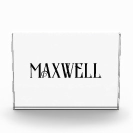 Fett und eleganter Name der schwarzen Familie Fotoblock