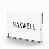 Fett und eleganter Name der schwarzen Familie Fotoblock (Rechts)